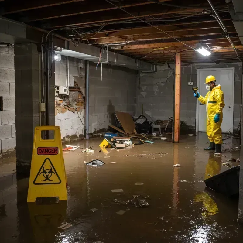 Flooded Basement Electrical Hazard in Bowling Green, KY Property